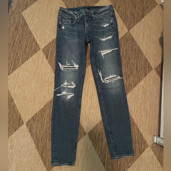 Silver Boyfriend Jeans - Picture 1 of 7